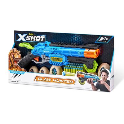 Lançador de Dardos X-Shot - Dino Attack - Claw Hunter Azul