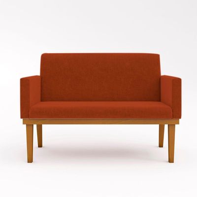 Namoradeira Base Reforçada Sofá Balaqui Decor Terracota