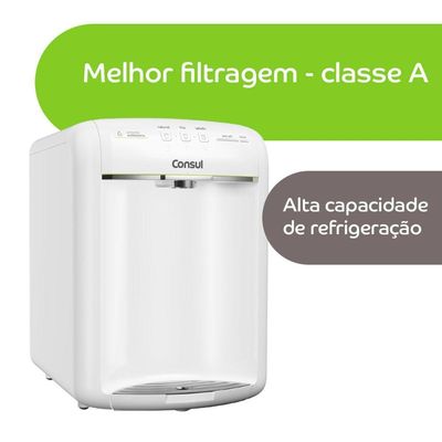 Purificador De Água Consul De Alta Capacidade De Refrigeração CPB36AB Branco 220V