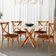 Kit 02 Cadeiras Para Sala de Jantar e Estar Living Estofada Ávila L02 Couríssimo Marrom - Lyam
