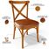 Kit 02 Cadeiras Para Sala de Jantar e Estar Living Estofada Ávila L02 Couríssimo Camel - Lyam