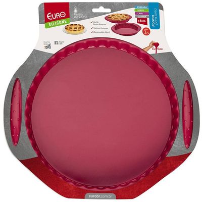 Forma para Torta SIL3277-VM 30,5cm Euro Vermelho