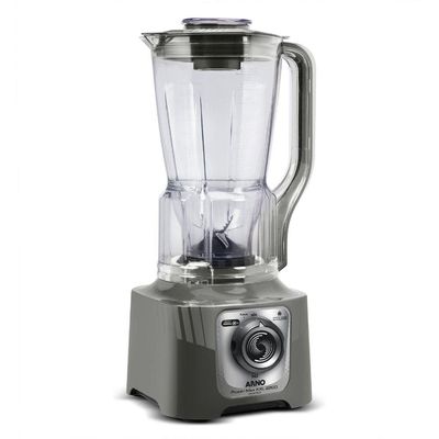 Liquidificador Power Max XXL LN87 2200W Jarra 2,25L 6 Laminas Powelix Arno Cinza / 127V