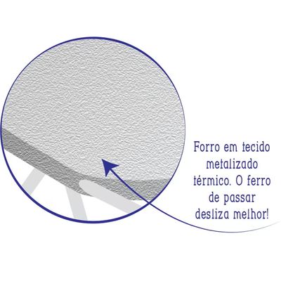 Tábua De Passar Ajustável Utimil Cinza