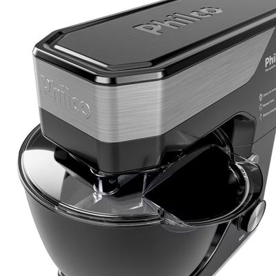 Batedeira Planetaria Philco PBP90A 5L 900W Tampa Antirrespingo Preto / 110V