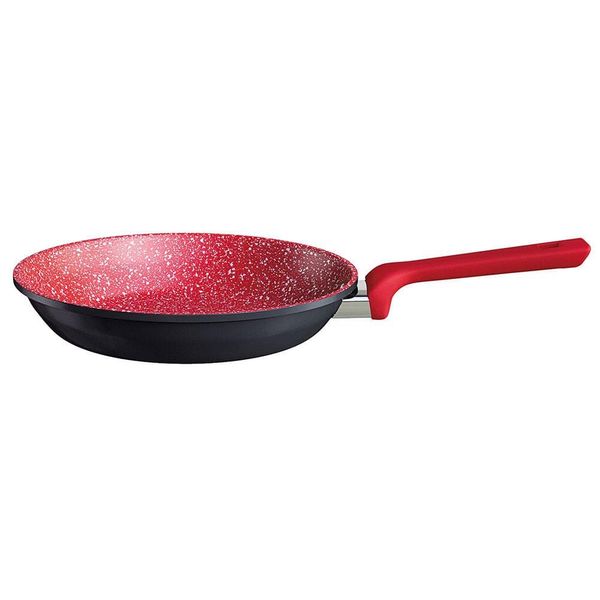 Frigideira Colorstone Titânio Alumínio Antiaderente 24cm Vermelha Euro Vermelho