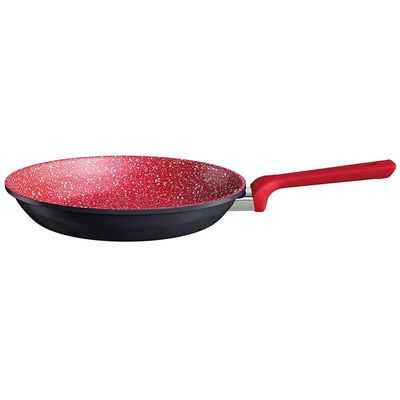 Frigideira Colorstone Antiaderente, Cabos de Baquelite 26 cm Euro Vermelho e Preto