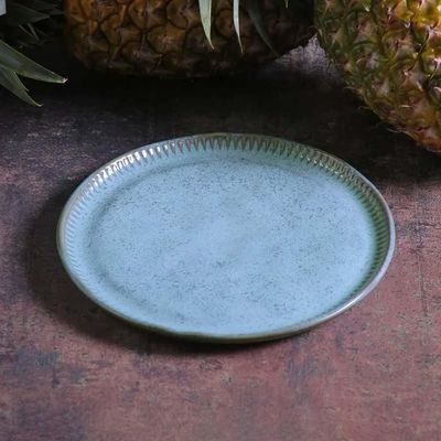 Conjunto de Pratos de Sobremesa Linhas Breeze Azul 21,5cm 6 Peças Porto Brasil Azul