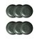 Conjunto de Pratos Fundos Linhas Greenery 830ml 06 Peças Porto Brasil Verde