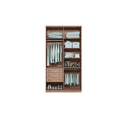 Guarda-Roupa Modulado Solteiro Santos Andirá Toledo 2 Portas Marrom