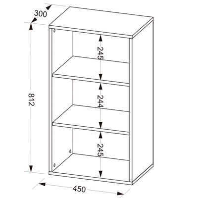 Kit 02 Estantes Multiuso com 02 Prateleiras Clean A02 81x45 cm Branco - Lyam Decor