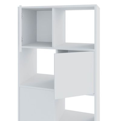 Armário Multiuso 02 Portas com Nichos Wally Branco A02 - Lyam Decor