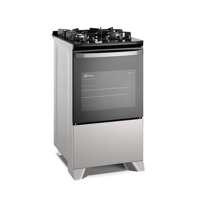 Fogão 4 bocas Electrolux Cinza Efficient Mesa Vidro, Tripla Chama e PerfectCook (FE4GG) Bivolt