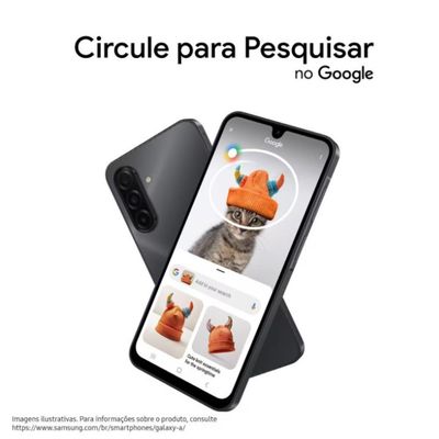 Celular Galaxy A17 4G Tela 6.7 128GB Super AMOLED Câmera Tripla 50MP Samsung Cinza / Bivolt