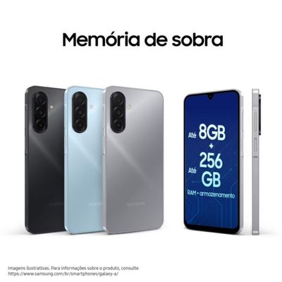Celular Galaxy A17 4G Tela 6.7 128GB Super AMOLED Câmera Tripla 50MP Samsung Cinza / Bivolt