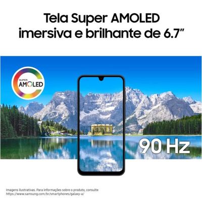 Celular Galaxy A17 4G Tela 6.7 128GB Super AMOLED Câmera Tripla 50MP Samsung Cinza / Bivolt