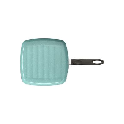 Frigideira Grill Suprema Ceramic Life Antiaderente Mineral Resist 750ml 24x24x2,3cm Brinox Verde