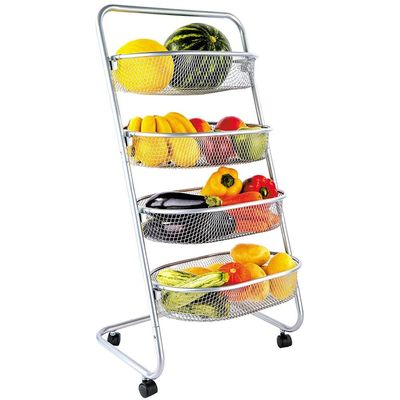 Fruteira Space em Aço com 4 Cestos 85 cm Euro Cromado