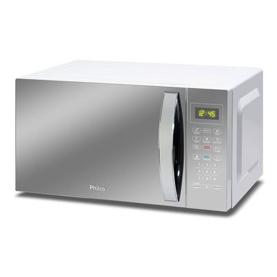 Micro-ondas Philco 28L PMO30E Tira Odor Espelhado Branco / 220V