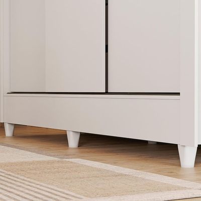 Guarda Roupa Santos Andirá Lisboa 3 Portas Deslizantes Branco