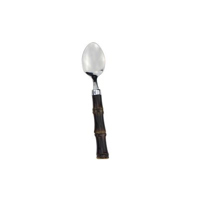 Faqueiro 24 peças em Aço Inox Cabo em Polipropileno Estilo Bambu Escuro Dynasty Marrom