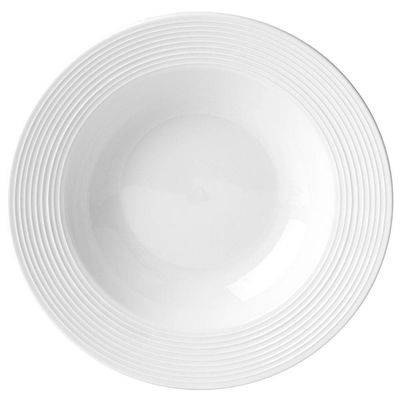 Prato Fundo Sumatra em Cerâmica 22,7 x 18,3 cm L`Hermitage Marfim