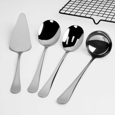 Espatula Concha Colher Servir Utensilios Aço Inox Servir Buffet