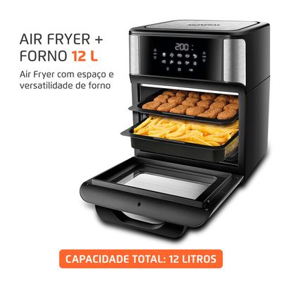 Fritadeira Elétrica Forno Oven 12L Mondial AFON-12L-BI-BC 127V