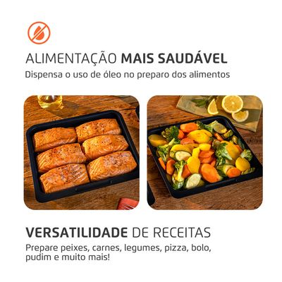 Fritadeira Elétrica Forno Oven 12L Mondial AFON-12L-BI-BC 127V