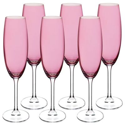 Conjunto de Taças para Champanhe Gastro 220ml Violeta 6 Peças Bohemia Violeta