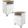 Kit 02 Gaveteiros Para Escritório Home Office 2 Gavetas Diem A02 Olmo Branco - Lyam Decor