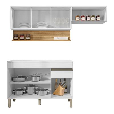 Cozinha Modulada 3 Pecas Balcao Com Tampo Line Ktp Supremo Cp Freijo