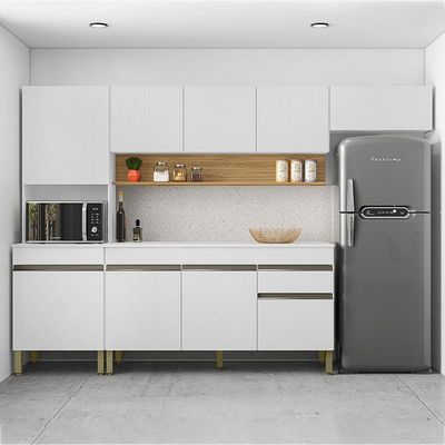 Cozinha Modulada 4 Pecas Com Balcao Tampo Line Supremo Cp Freijo Ktp