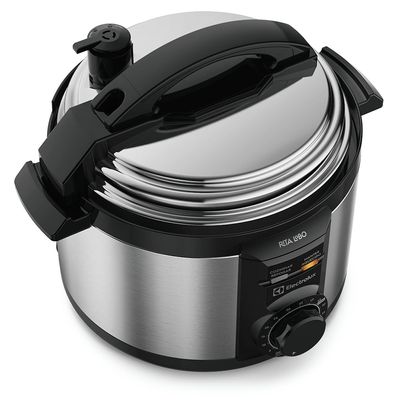 Panela de Pressão Elétrica Electrolux por Rita Lobo 3L Preta Efficient c/ Timer (PCE15) 220V