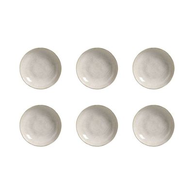 Conjunto de Pratos Fundos Porto Brasil Bio Latte 1,1 litros 6 Peças Off White