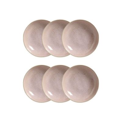 Conjunto de Pratos Fundos Porto Brasil Bio Litchi 1,1 litros 6 Peças Rosa