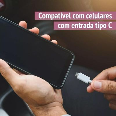 Cabo USB-C para Type C - Cabo de Dados  e Carregamento Turbo 1 Mt