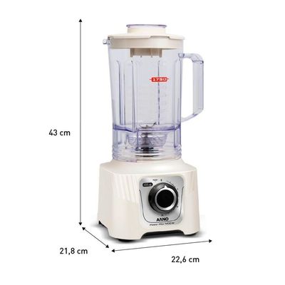 Liquidificador Arno Power Max 1400W Marfim LN64 220V