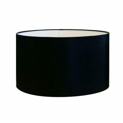 Cúpula Abajur Cilíndrica Cp-7023 ø50x21cm Preto