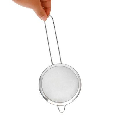Peneira Em Aço Inox Diâmetro 16cm Cozinha Coador Preparos