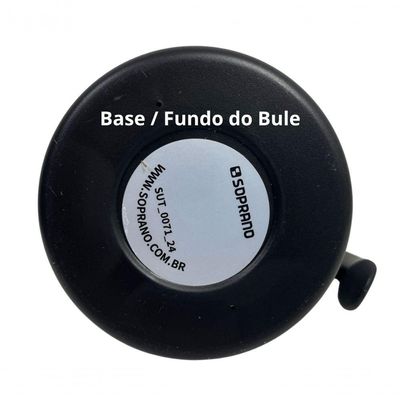 Bule Térmico Soprano 1,5 Lt Aço Inox Com Gatilho Preto