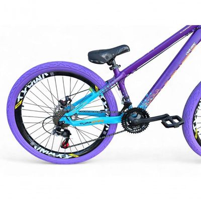 Bicicleta Aro 26 VikingX Tuff X44 21v Disco Roxo-azul
