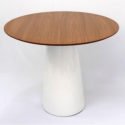 Mesa de Jantar Cone 90 cm Freijó Branco