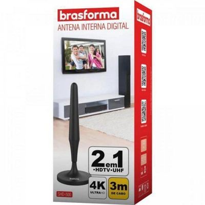 Antena De Digital Interna Hdtv Shd500 Brasforma