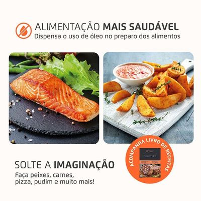 Fritadeira Air Fryer Forno Oven 12L Mondial Cinza/inox 2000W AFON-12L-GI 110V