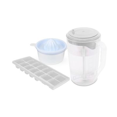 Kit Refresco - Jarra Com Mexedor, Forma E Espremedor Branco