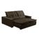 Sofa Retratil Reclinavel 2 Lugares 1,80m Atlantis Veludo Marrom Claro Lansofbr