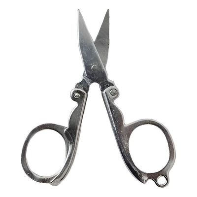 Mini Tesoura Dobrável Aço Inox Reparo Corte Chaveiro
