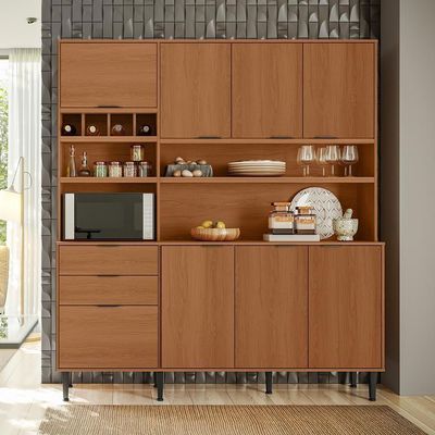 Kit Cozinha Compacta Viena 8 Portas E 2 Gavetas Lukaliam Móveis Jequitiba Jequitiba