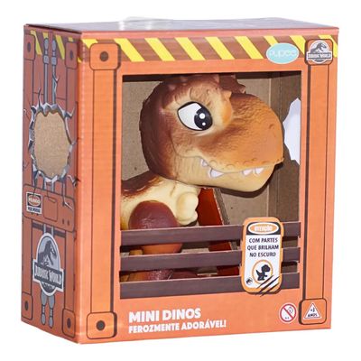 Mini Baby Dino Jurassic World T-Rex Marrom 1476 - Pupee